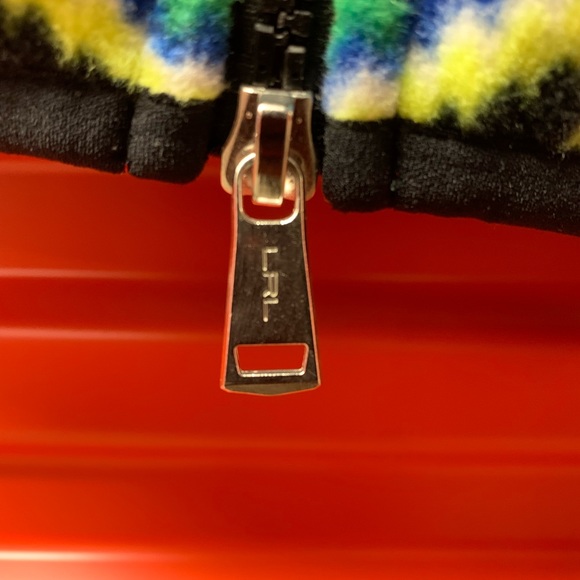 RALPH LAUREN Black Full Zip Fleece Southwestern Aztec Jacket - Picture 2 of 4